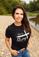 Load image into Gallery viewer, She is Strong Proverbs 31 Premium Tee
