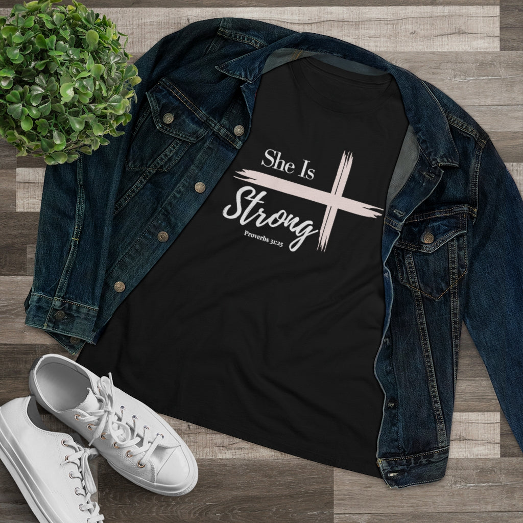 She is Strong Proverbs 31 Premium Tee